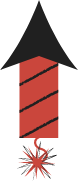Lit Bottle Rocket