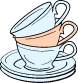 Stacked Teacups