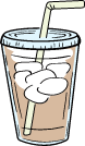 Iced Coffee & Straw