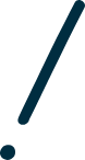 Oblique Exclamation Point