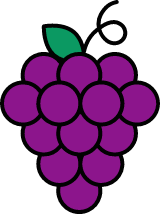 Outlined Grapes