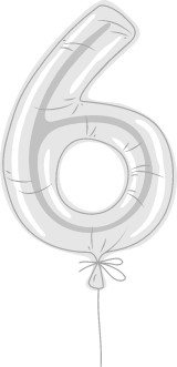 Foil Balloon "6"
