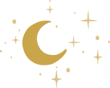 Waning Moon & Stars