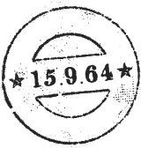 Post Mark 15.9.1964