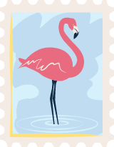 Flamingo Stamp